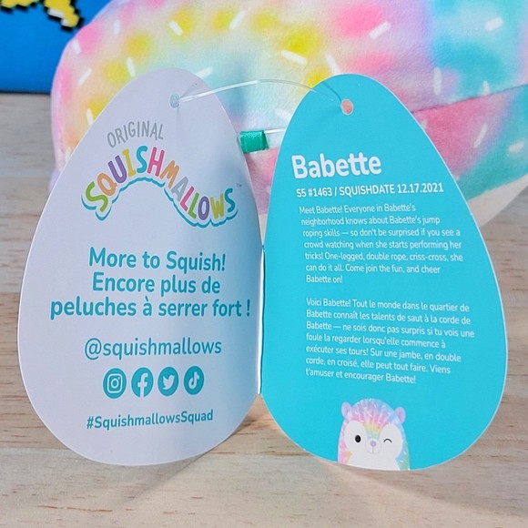 Squishmallow Babette the Hedgehog 5" UltraSoft Stuffed Animal Toy Plush NWT - Picture 11 of 12